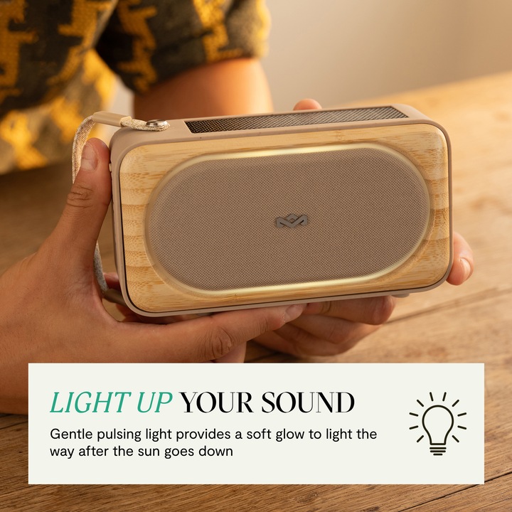 Actual product image House of Marley Roots Solar Bluetooth Speaker (14 h, Solar panel)