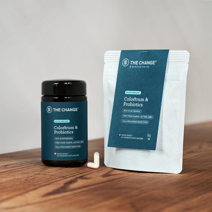 Actual product image BE THE CHANGE Colostrum & Probiotics (120 Piece, Capsules, 44 g)