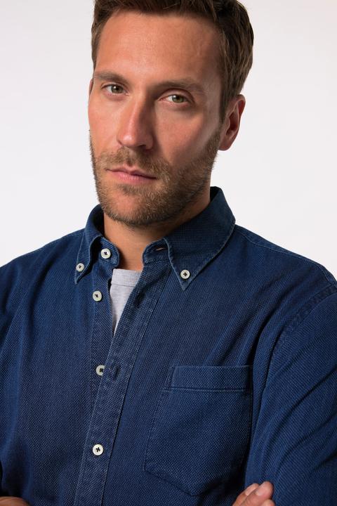 Immagine prodotto JP1880 JP 1880 Jeanshemd, Langarm, Buttondown-Kragen, Vintage-Look, Modern Fit (8XL)