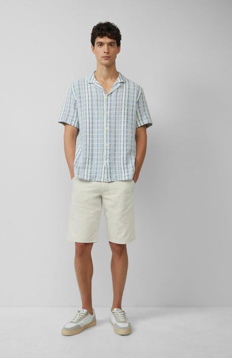 Actual product image S.Oliver Hemd Resort Fit: Kurzarm-Hemd mit Jacquard-Streifen (L)