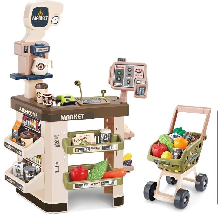 Lena Supermarket w/Shopping Cart & 60 accessories (16140)