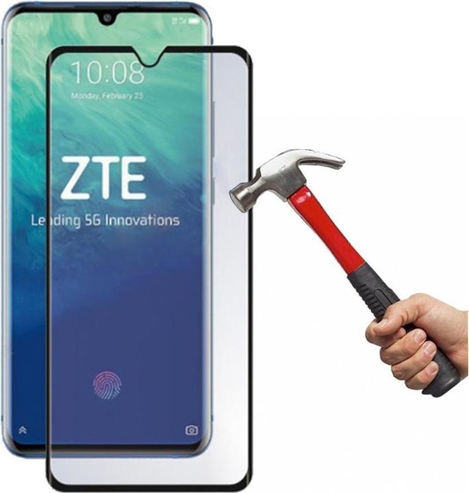 Actual product image Screenguard ZTE Axon 10 Pro Full Screen Protective Glass Film 2.5D 9H (1 pcs., ZTE Axon 10 Pro)