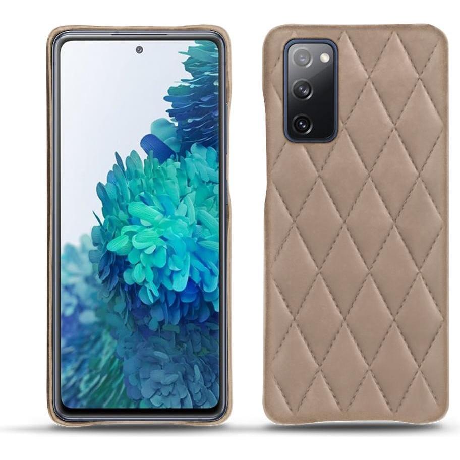 Noreve Lederschutzhülle (Samsung Galaxy S20 FE), Smartphone Hülle, Beige