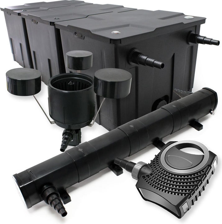 Produktbild Wiltec Set: Teichfilter 90000l 72W UVC Klärer Teichpumpe Skimmer CSP-250 469