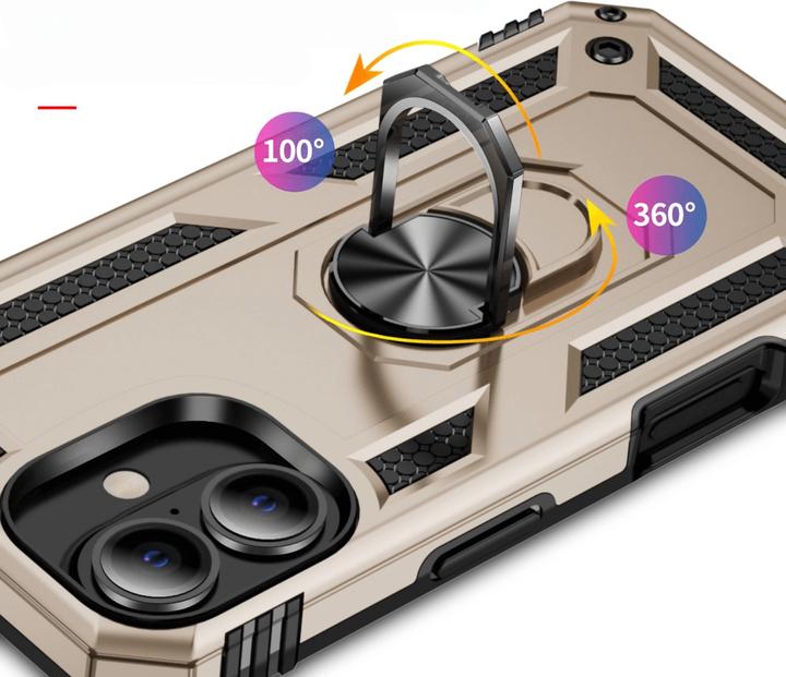 Immagine prodotto Cover-Discount iPhone 16 - Robusta cover posteriore con kickstand (Apple iPhone 16)