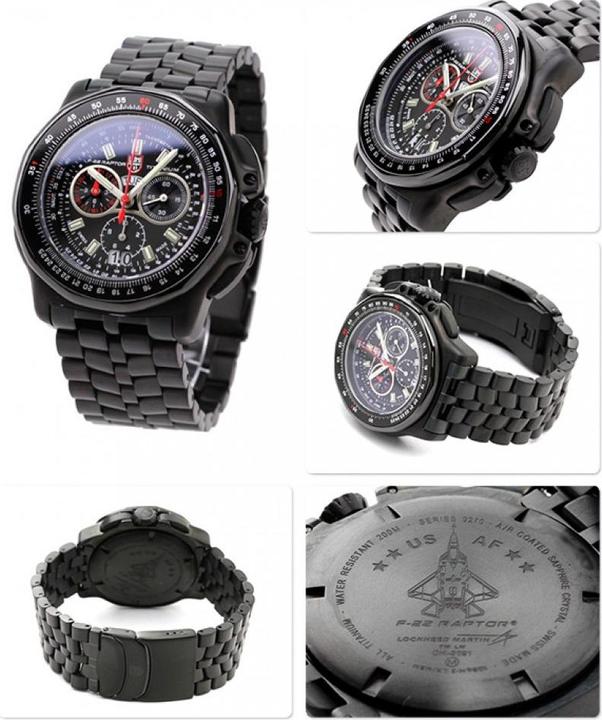 Actual product image Luminox XA.9272 F-22 Raptor (Chronograph, Swiss made, Pilot watch, 44 mm)