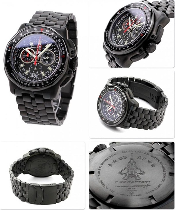 Immagine prodotto Luminox XA.9272 F-22 Raptor (Cronografo, Fatto in Svizzera, Orologio da pilota, 44 mm)