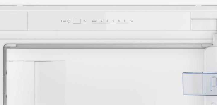 Produktbild Bosch Hausgeräte Serie 2, Einbau-Kühlschrank mit Gefrierfach, 122.5 x 56 cm, Schleppscharnier KIL425SE0 (187 l)