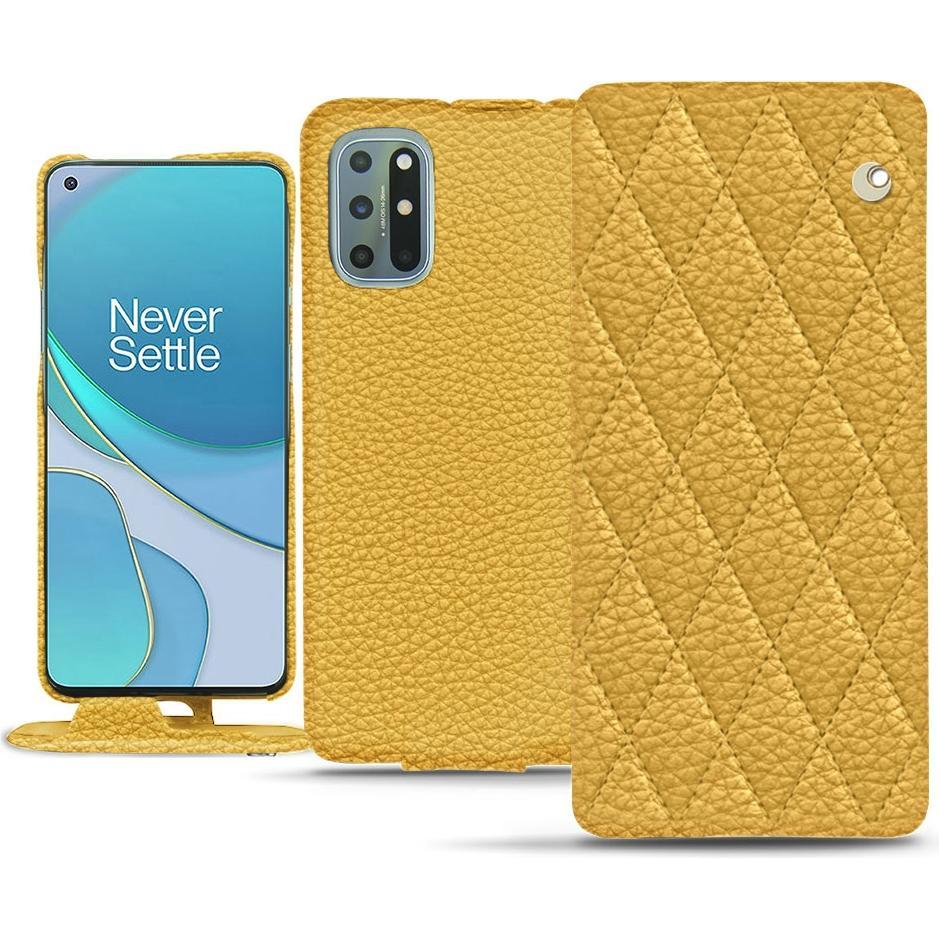 Noreve Lederschutzhülle vertikal (OnePlus 8T), Smartphone Hülle, Orange