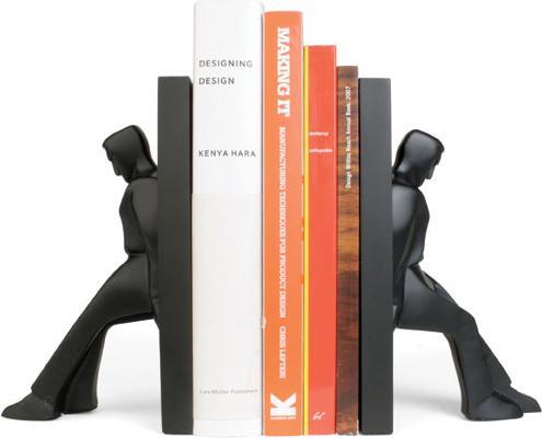 Actual product image Kikkerland Bookends Leaning Men (BE01L) (20 x 9 x 10 cm)