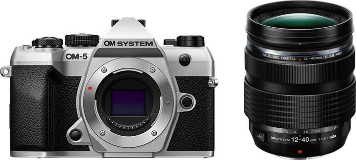 Produktbild OM System OM-5 Mark II Silver 12-40mm (12 - 40 mm, 21.80 Mpx, Micro Four Thirds)