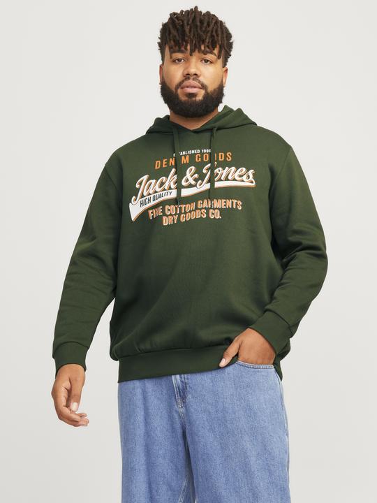 Produktbild Jack & Jones JJELOGO SWEAT HOOD 2 COL 24/25 NOOS PLS (4XL)