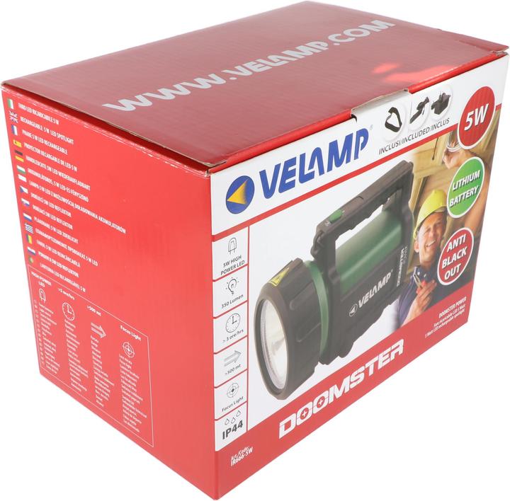 Actual product image Velamp Portable Rechargeable Lamp (350 lm)