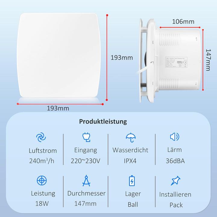 Produktbild Moonjor Abluftventilator