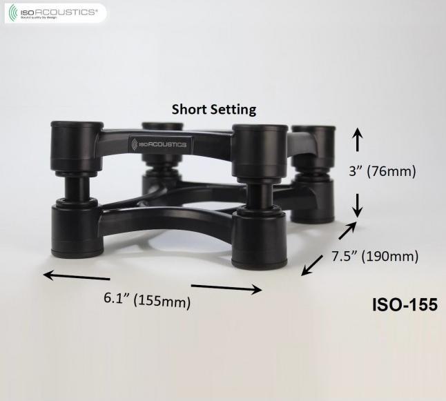 Actual product image Isoacoustics ISO-155 Set - Speakerstandaard (1 pair, Stand, Tiltable)