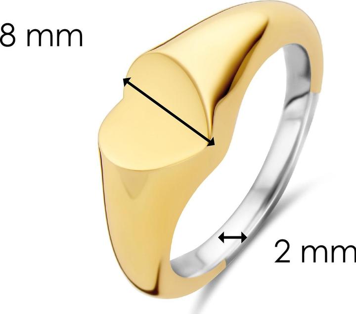 Immagine prodotto Ti Sento Milano Anello a forma di cuore placcato oro 12221SY (56, 925 Argento)