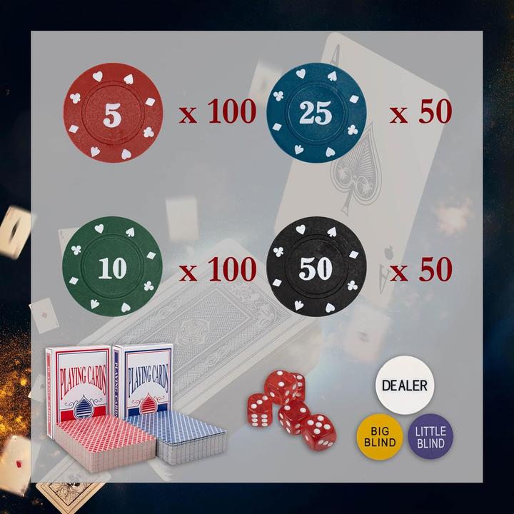 Immagine prodotto H&F Pokerkoffer Set mit 300 Chips