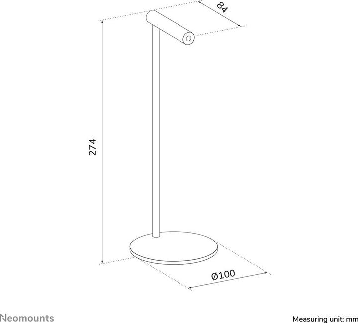 Image du produit Neomounts Headsetständer silber universal/Aluminium