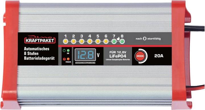 Actual product image Dino KRAFTPAKET LifePo4 20A 136342 Car charger 12V (12V, 20 A)