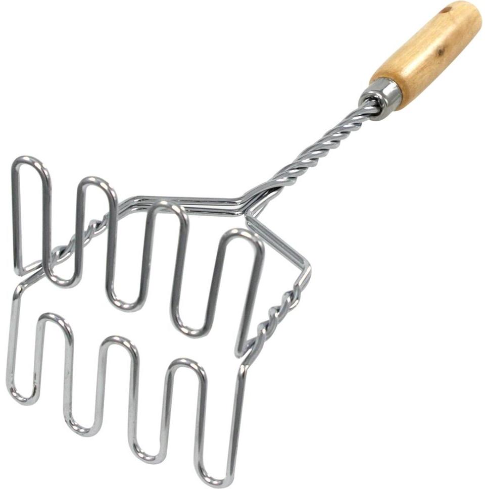 neuetischkultur Kartoffelstampfer mit Holzgriff, Kochbesteck, Silber