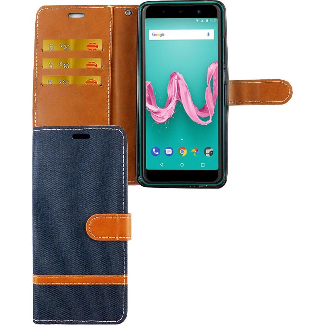 König Design Hülle Handy Schutz für Wiko Lenny 5 Case Cover Tasche Wallet Etui Handyhülle Neu (Wiko Lenny 5), Smartphone...