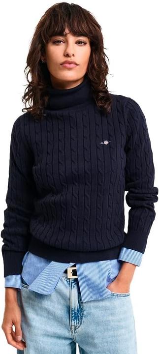 Actual product image GANT Stretch Cotton Cable Turtleneck Pullover (M)