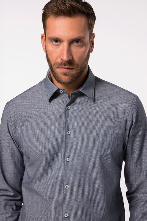Produktbild JP1880 Hemd, Business, Langarm, Minimal-Print, Kentkragen, Modern Fit (6XL)