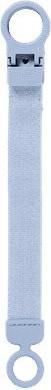 Actual product image Bibs Pacifier Clip Loop Dusty Blue