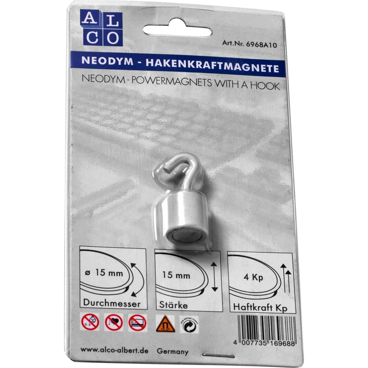 Alco, Magnet, Magnet Haken weiss (1 x)