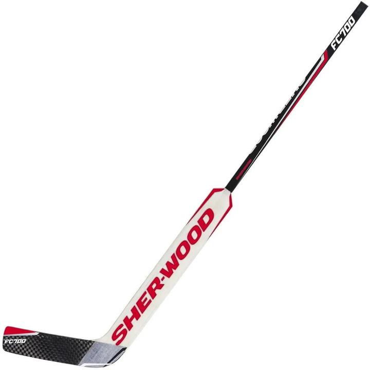 Sher-Wood SHERWOOD FC700 INT Composite Goalkeeper Stick (Red, Left, INT 24", 41) (Left)