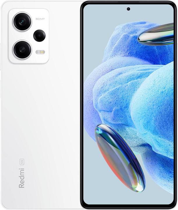 Produktbild Xiaomi Redmi Note 12 Pro 5G (128 GB, Polar White, 6.67", Dual SIM, 50 Mpx, 5G)