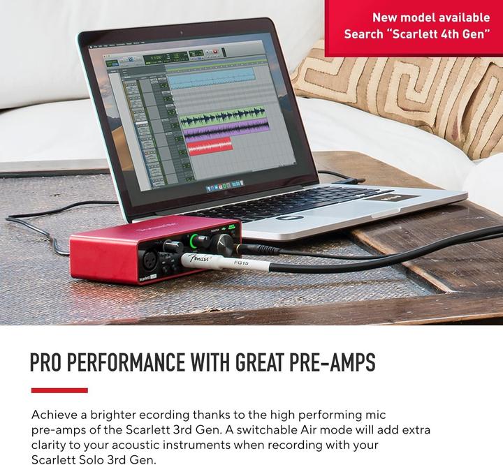 Immagine prodotto Focusrite Scarlett solo 3° gene (USB)
