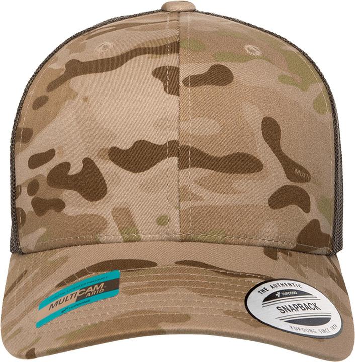 Actual product image Flexfit Multicam retro trucker cap