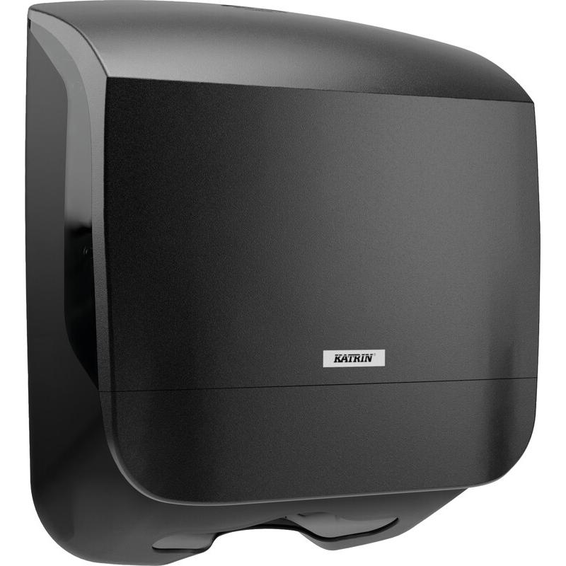 Katrin, Papierhandtuchspender, Papierhandtuchspender 88966 schwarz Kunststoff