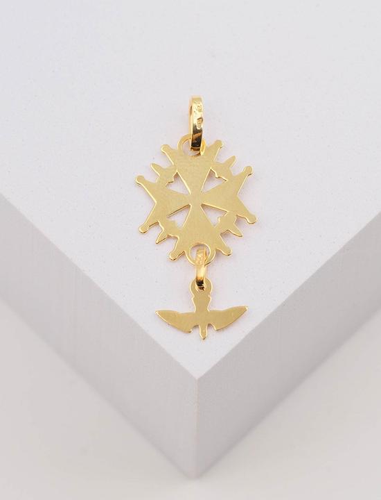 Image du produit Muau Croix huguenote (Or jaune 750/18K)