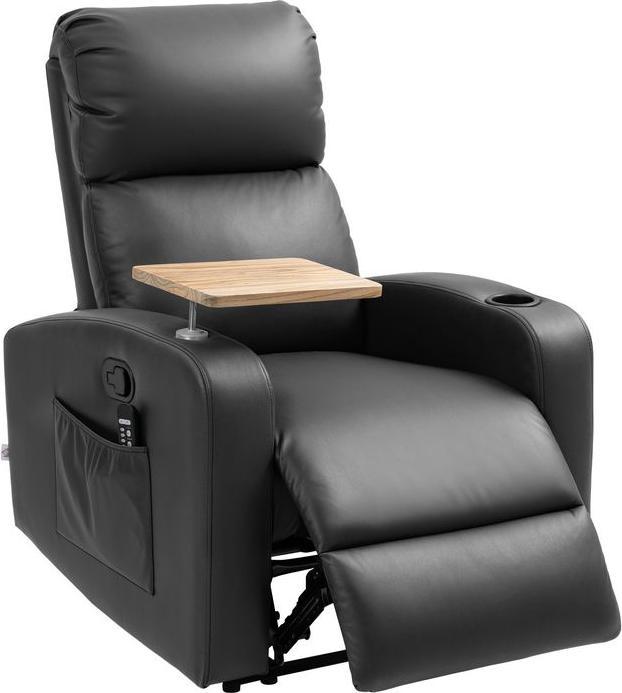 Swisshandel24 Relaxsessel Massagesessel Fernsehsessel mit Massagefunktion, Drehbarer Tisch
