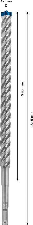 Image du produit Bosch Professional Zubehör Foret marteau EXPERT SDS plus-7X, 17 x 250 x 315 mm (17 millimètres)