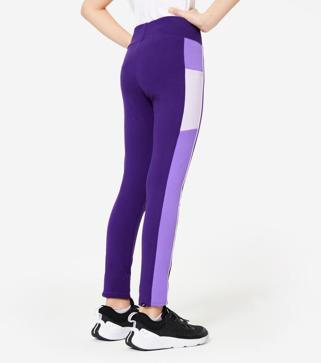 Immagine prodotto Domyos Leggings a vita alta con tasche - viola (152)