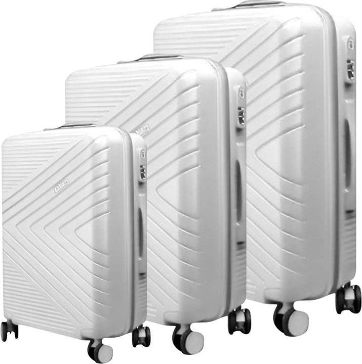 Produktbild Avizar 3er Hartschalenkoffer Chevron mit TSA-Schloss