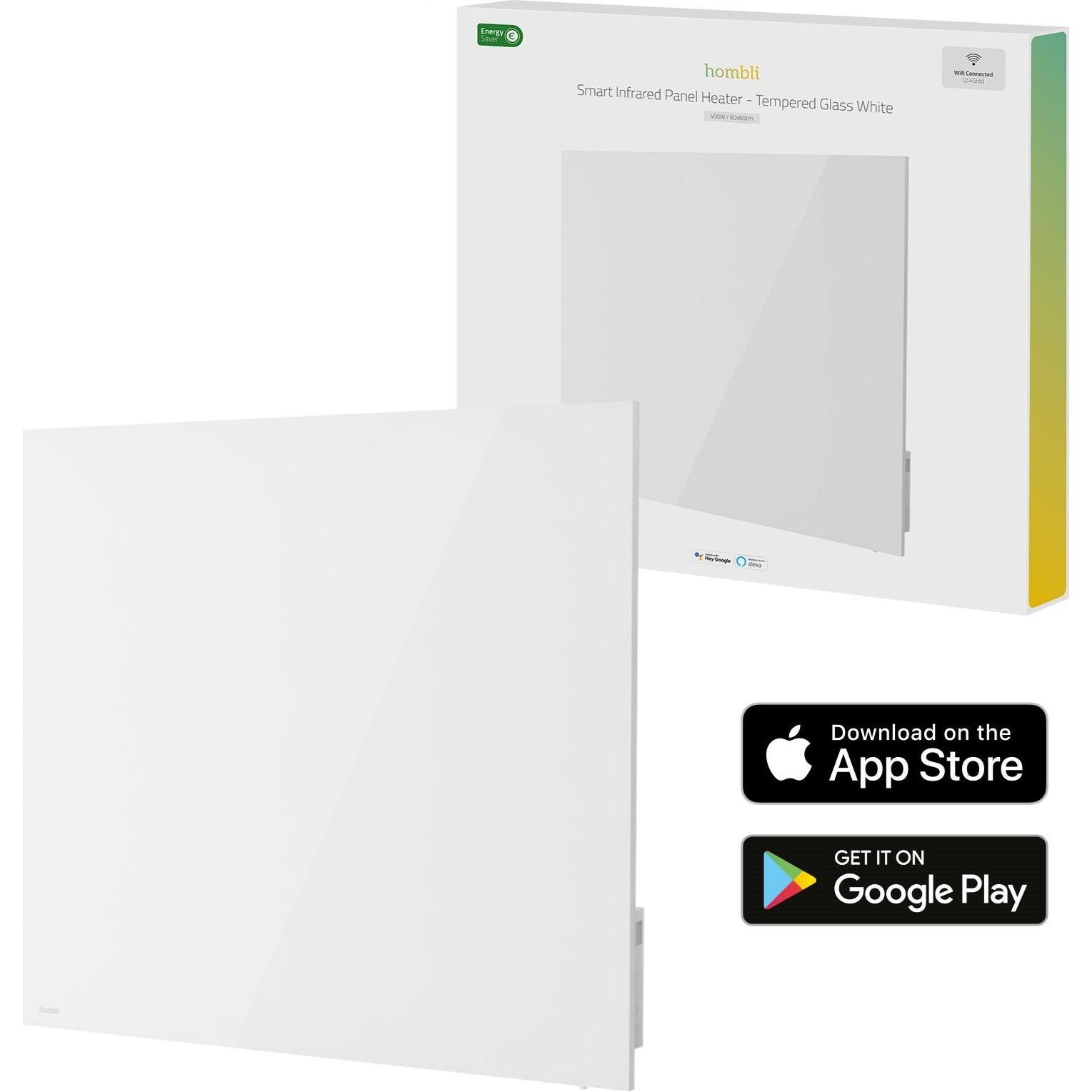 Thumbnail - Hombli glass panel heater, Heizkörper, Weiss