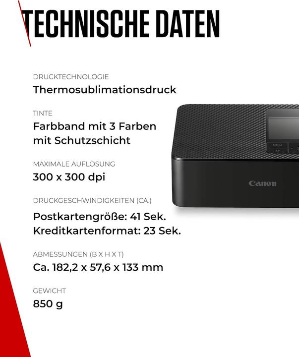 Produktbild Canon Selphy CP1500 (Thermotransfer, Farbe)