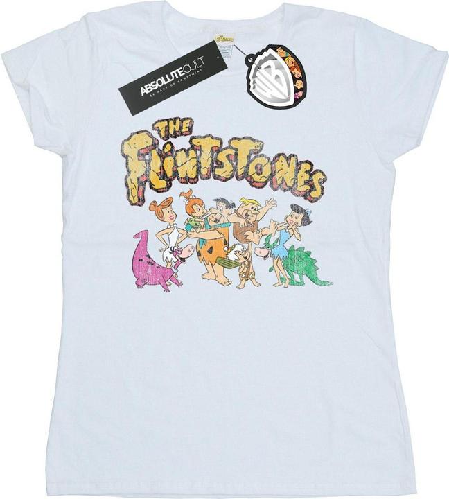 Image du produit The Flintstones - T-shirt GROUP DISTRESSED - Femme (XL)