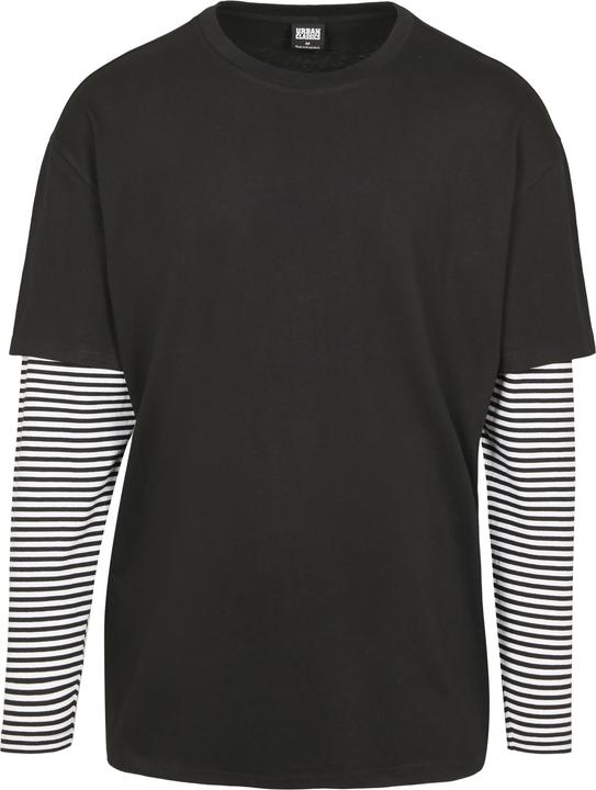 Urban Classics Oversized Double Layer Striped LS Tee