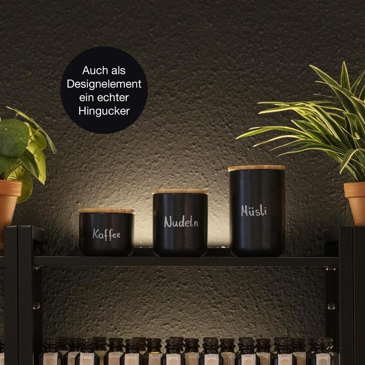 Actual product image Moritz & Moritz Storage Jar Set Black 400-900 ml (0.90 l)