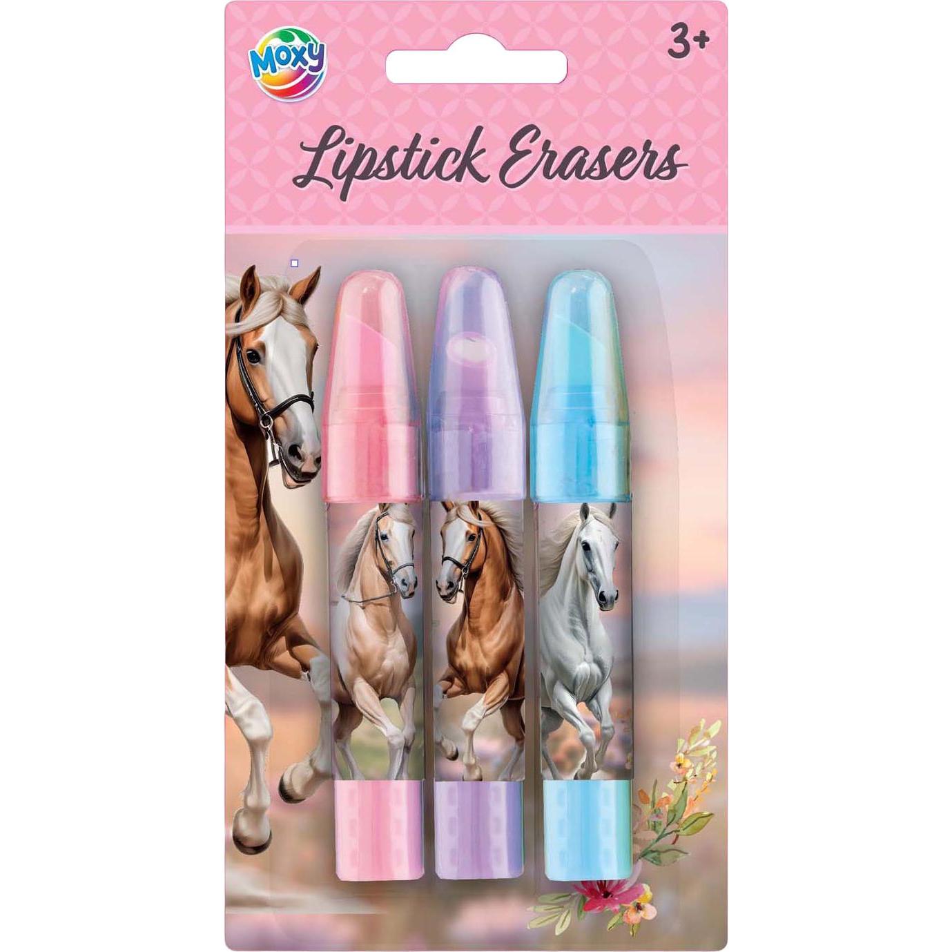 Grafix, Strumenti di correzione, Radiergummi Lippenstift 3 Stück Pferdekollektion