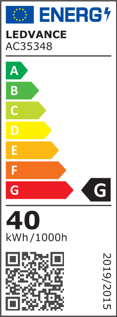Etichetta energetica Osram Lampada per stufa (G9, 40 W, 490 lm, 1 x, G)