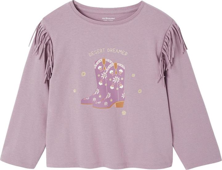 Immagine prodotto Vertbaudet Mädchen Shirt mit Fransen und Cowboy-Boots-Motiv (92)