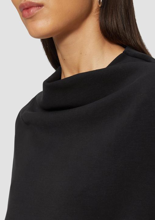 Produktbild S.Oliver Sweatshirt Fliessendes Langarmshirt mit Wasserfall-Kragen (42)