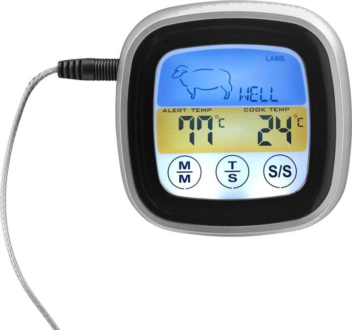 Produktbild Dangrill Fleischthermometer Digital, bis 250 Grad, Schwarz