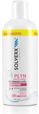 Actual product image Solverx Sensitive Skin Micellar Face Make-Up Remover 250ml (Facial cleansing wipes, 250 ml)